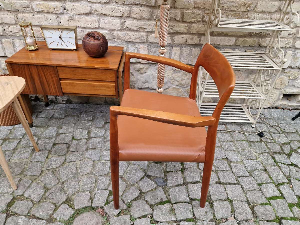 Vintažinis mid century autorinis tikmedžio fotelis - nuotraukos Nr. 6