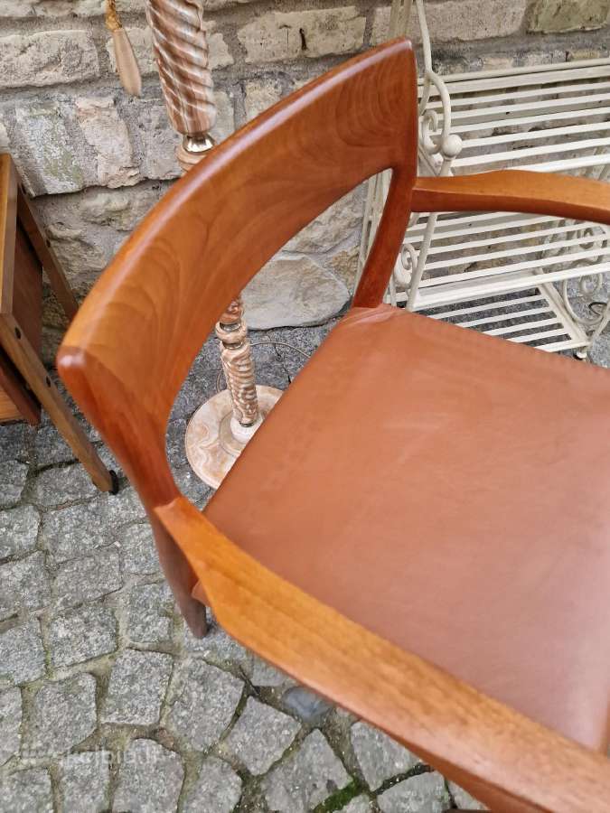 Vintažinis mid century autorinis tikmedžio fotelis - nuotraukos Nr. 7