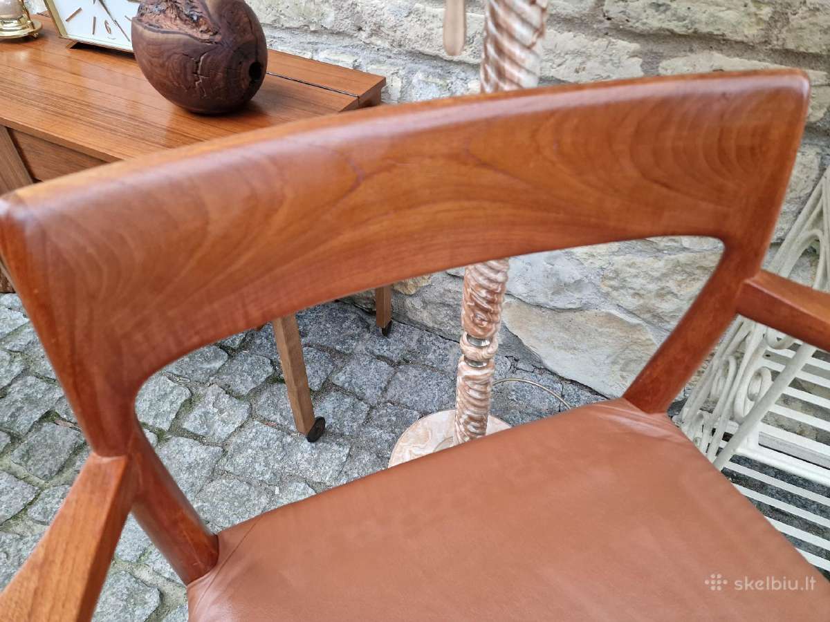 Vintažinis mid century autorinis tikmedžio fotelis - nuotraukos Nr. 8