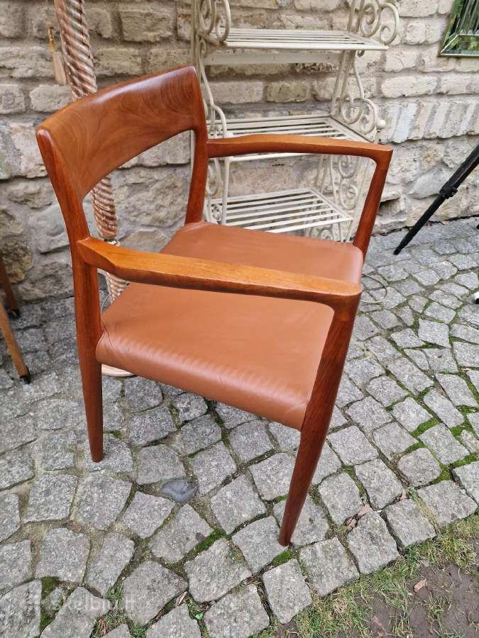 Vintažinis mid century autorinis tikmedžio fotelis - nuotraukos Nr. 11