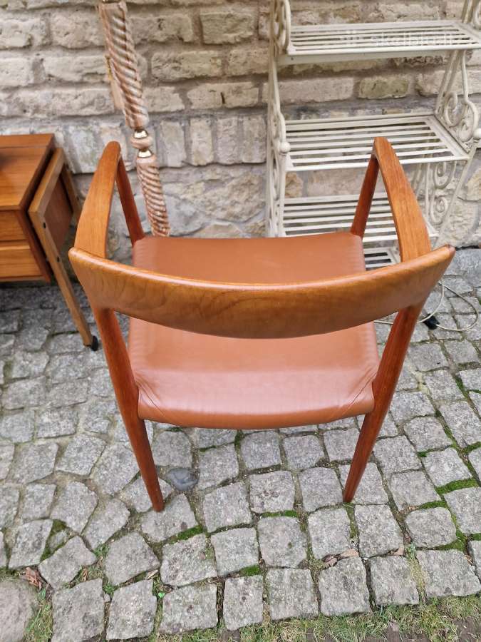 Vintažinis mid century autorinis tikmedžio fotelis - nuotraukos Nr. 13