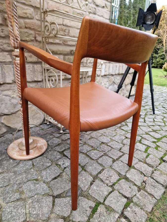Vintažinis mid century autorinis tikmedžio fotelis - nuotraukos Nr. 14