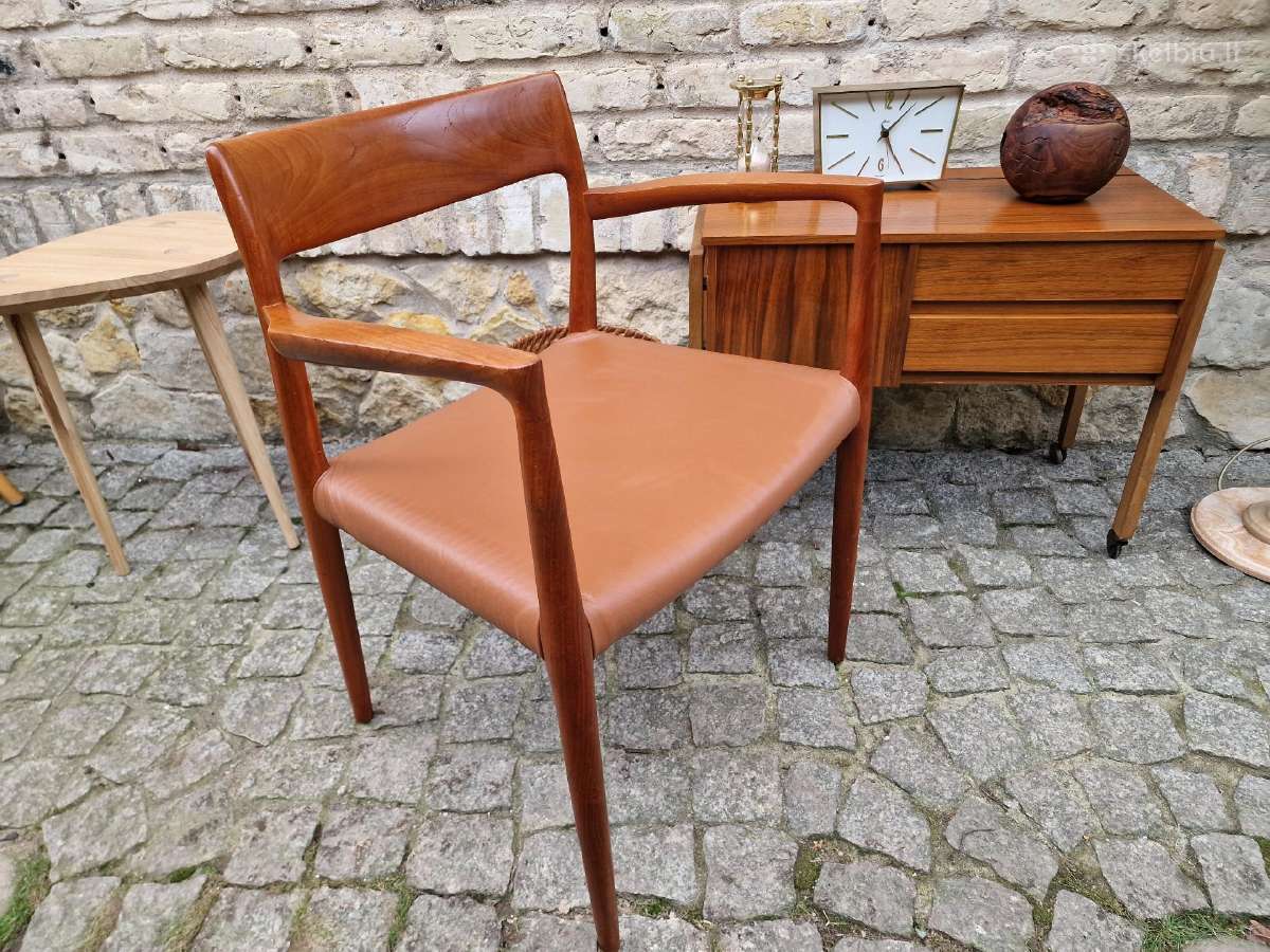 Vintažinis mid century autorinis tikmedžio fotelis - nuotraukos Nr. 24