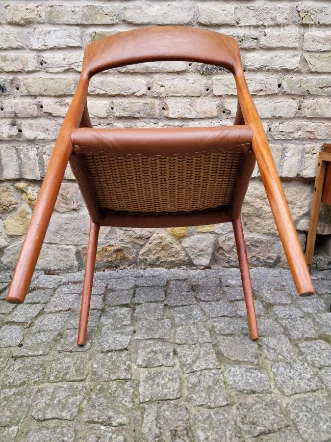 Vintažinis mid century autorinis tikmedžio fotelis - nuotraukos Nr. 29
