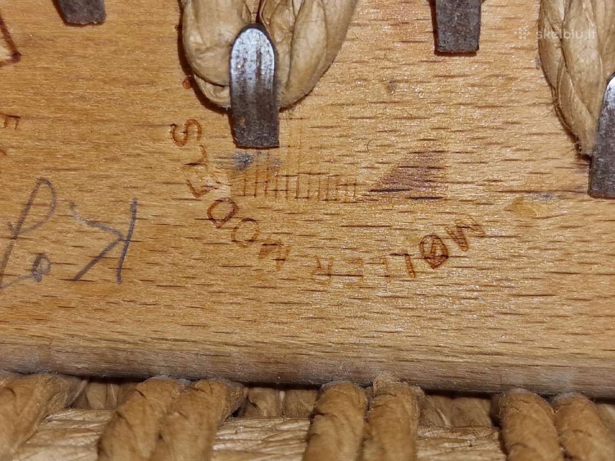 Vintažinis mid century autorinis tikmedžio fotelis - nuotraukos Nr. 34
