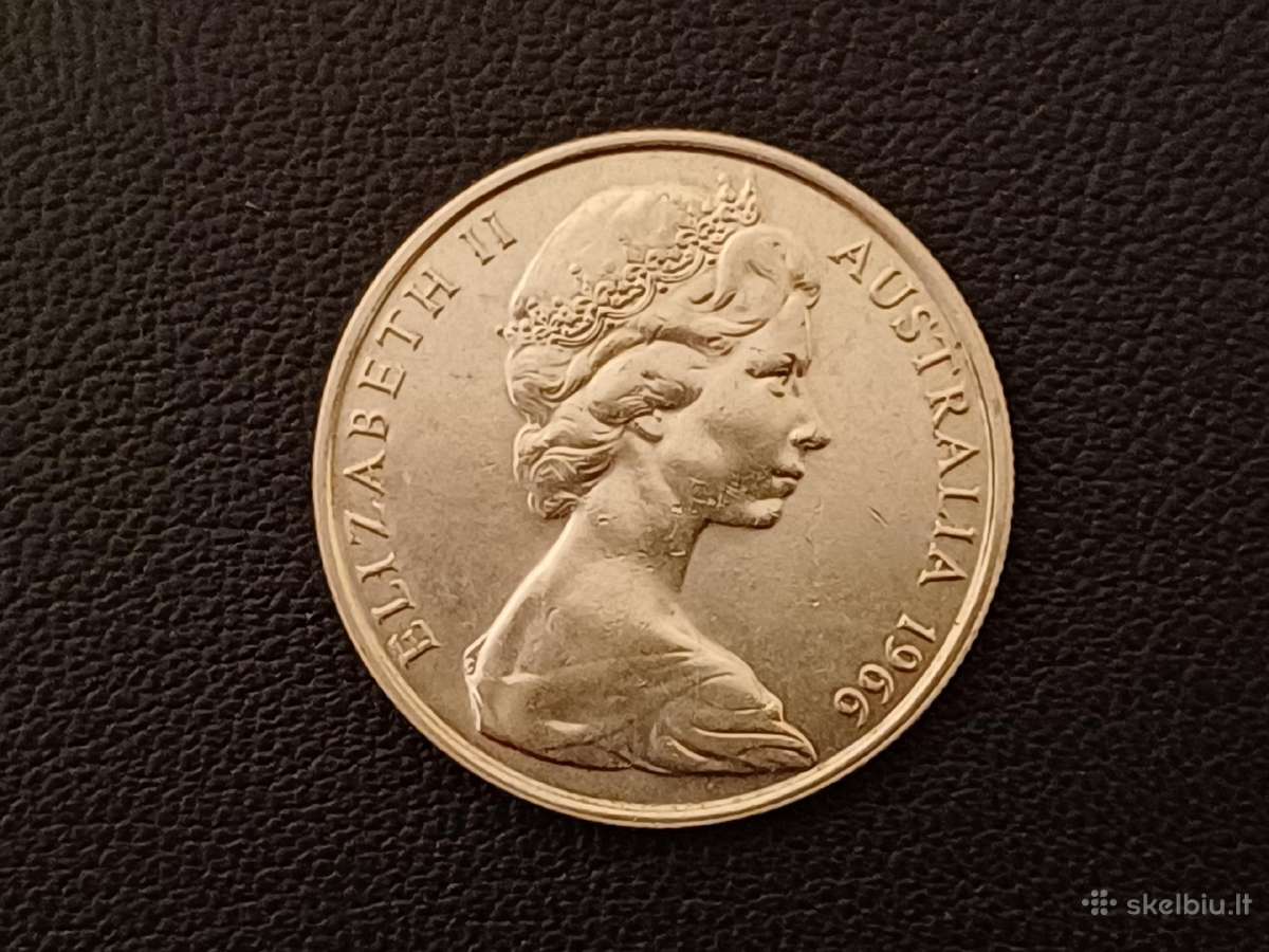 (85)50centų Australija 1966m.13,28g.sidabras800unc - nuotraukos Nr. 2