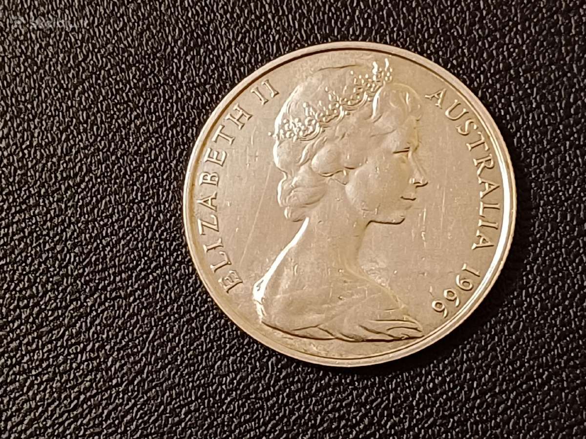 (85)50centų Australija 1966m.13,28g.sidabras800unc - nuotraukos Nr. 4