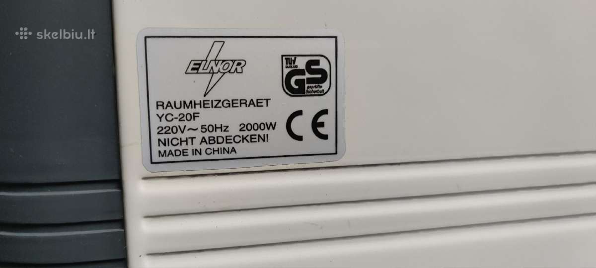 Parduodamas elektrinis šildytuvas Elnor - nuotraukos Nr. 3