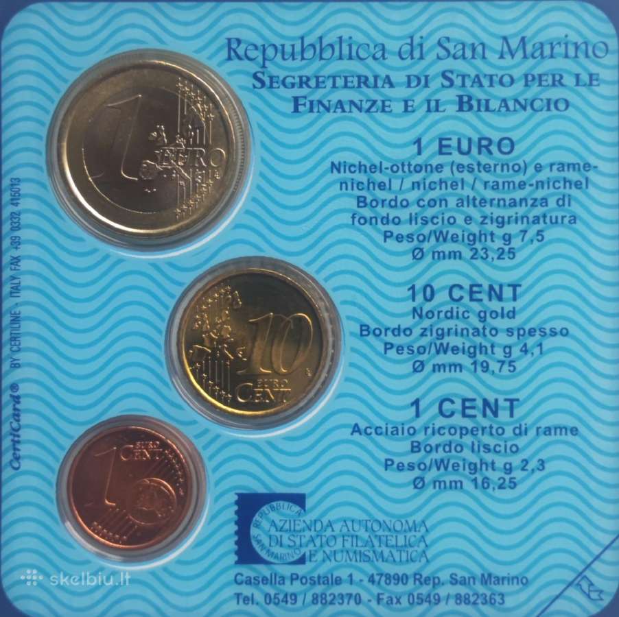 San Marino euro monetos