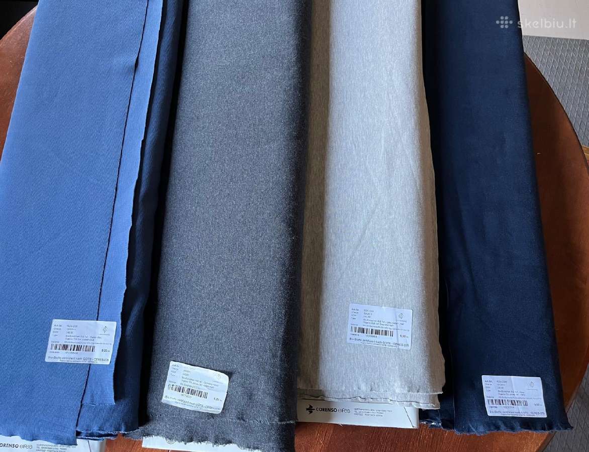 Audiniai, ekologiška Gots medvilnė iš Vokietijos