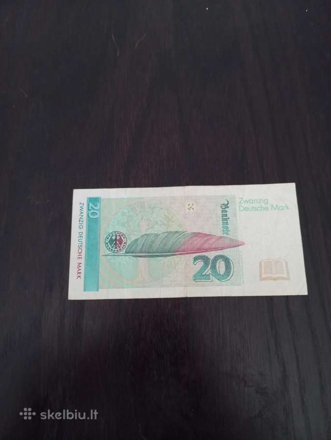 1991m. 20 vokietijos markių - nuotraukos Nr. 2