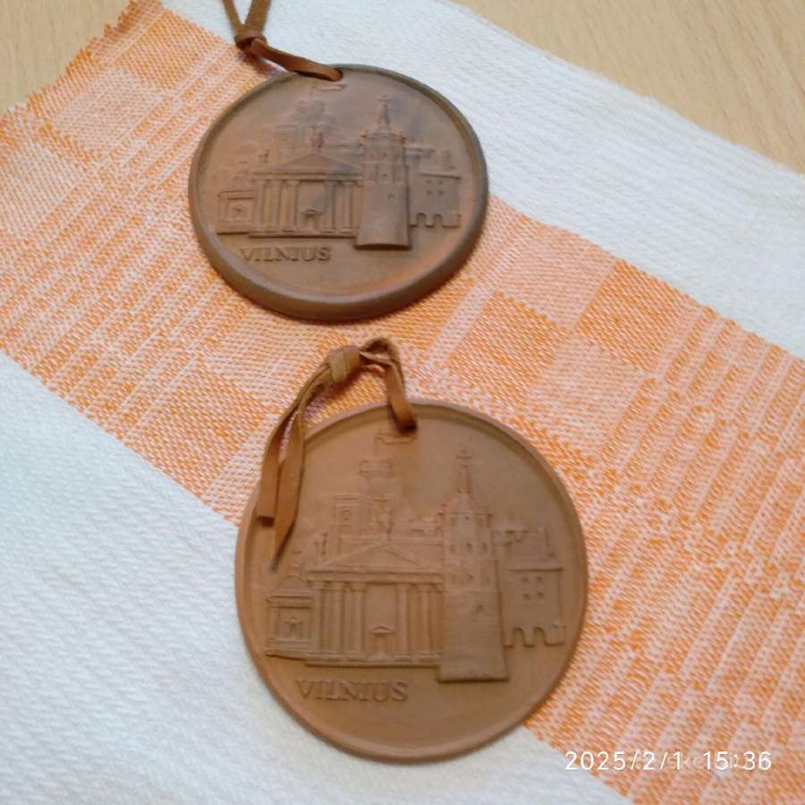 Keramikiniai medaliai "Vilnius"