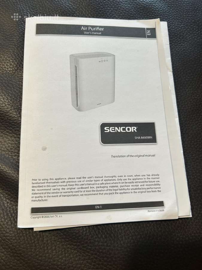 Sencor Sha 8400wh oro valytuvas - nuotraukos Nr. 4