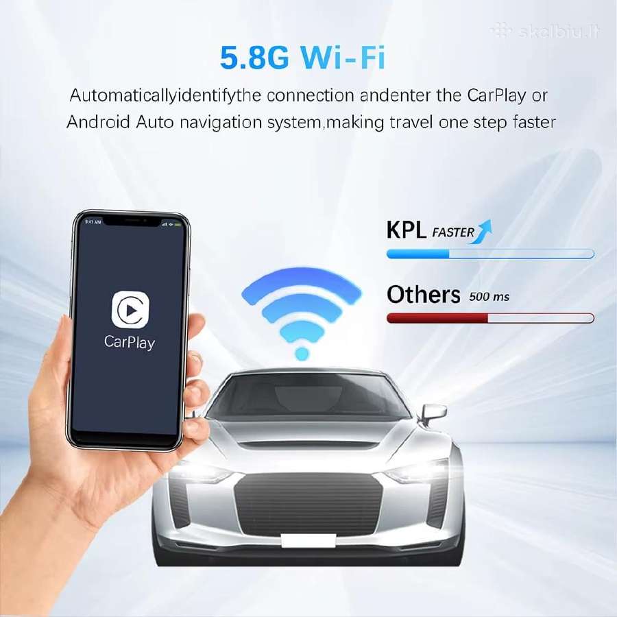 Belaidis Carplay Android Adapteris automobiliams - nuotraukos Nr. 6