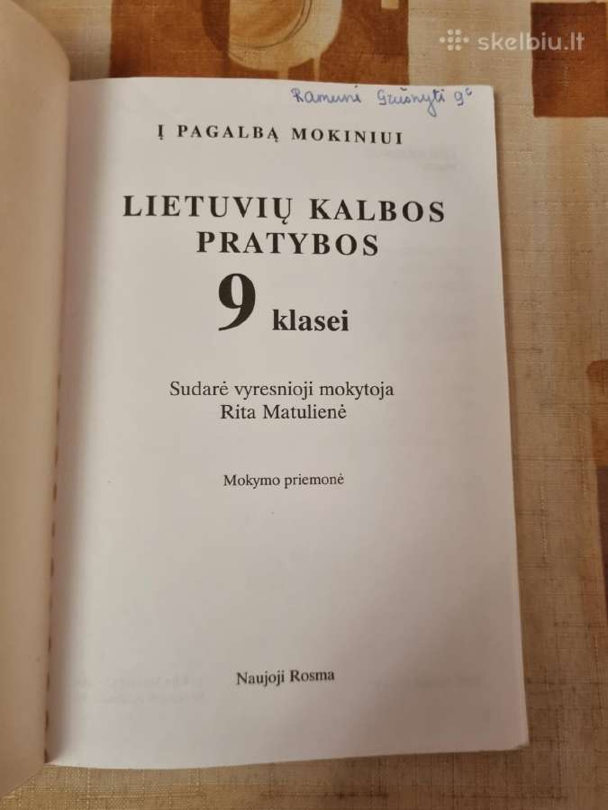 Lietuvių kalbos pratybos 9 kl - nuotraukos Nr. 2