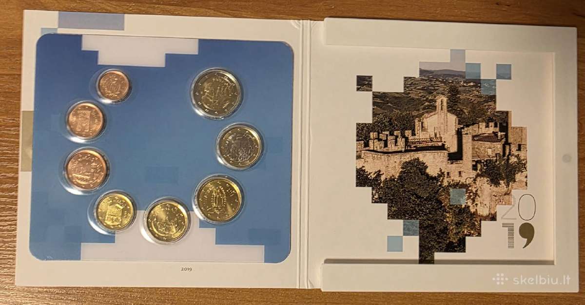 San Marinas 2019 m. euro monetų rinkinys