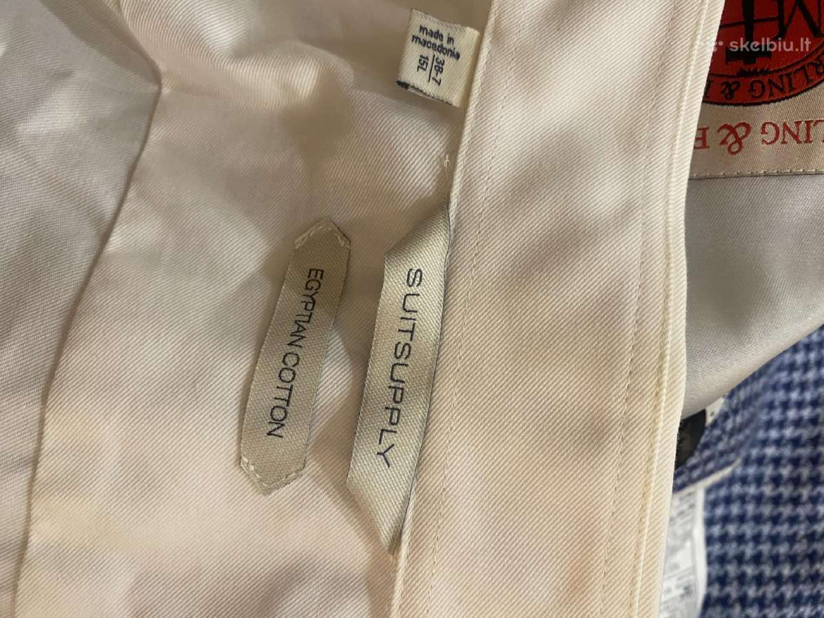 Suit Supply 1k dėvėtas kostiumas + marškiniai - nuotraukos Nr. 14