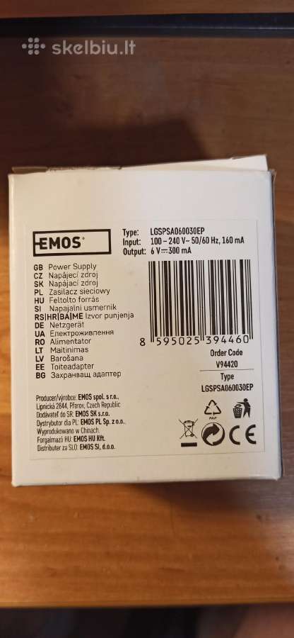 Emos maitinimo šaltinis V94420 - nuotraukos Nr. 2