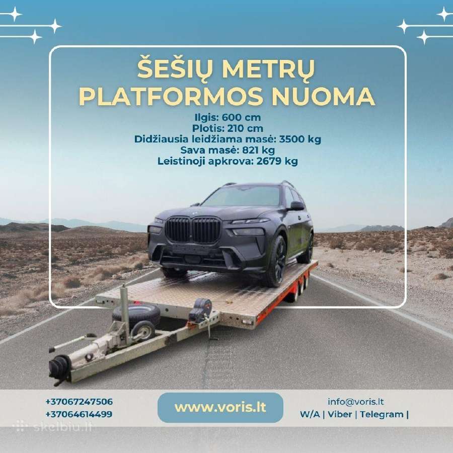 Platformu , traliuku ir priekabu Nuoma ! - nuotraukos Nr. 3