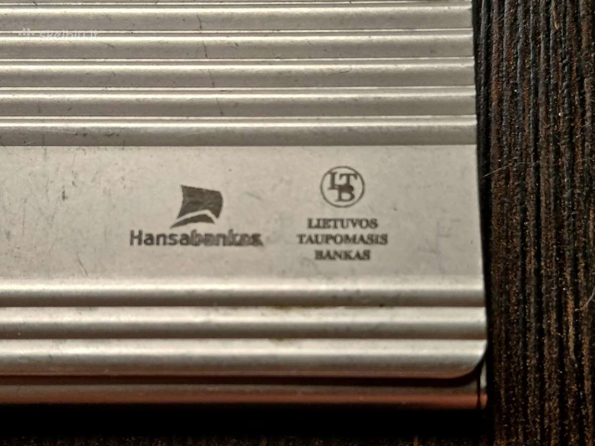 Du vizitinių dėklai.hansa Bankas - nuotraukos Nr. 2