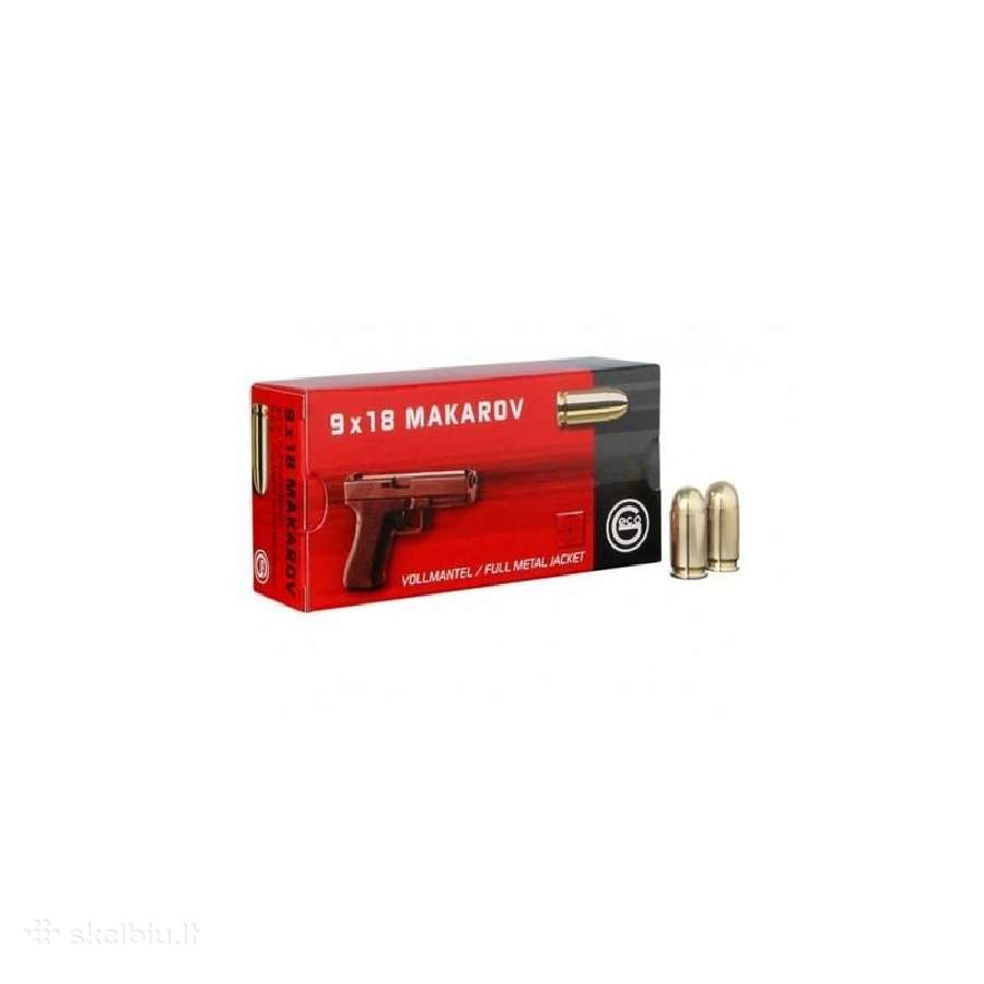Parduodu sovinius Geco 9x18 Makarov Fmj 6,1g