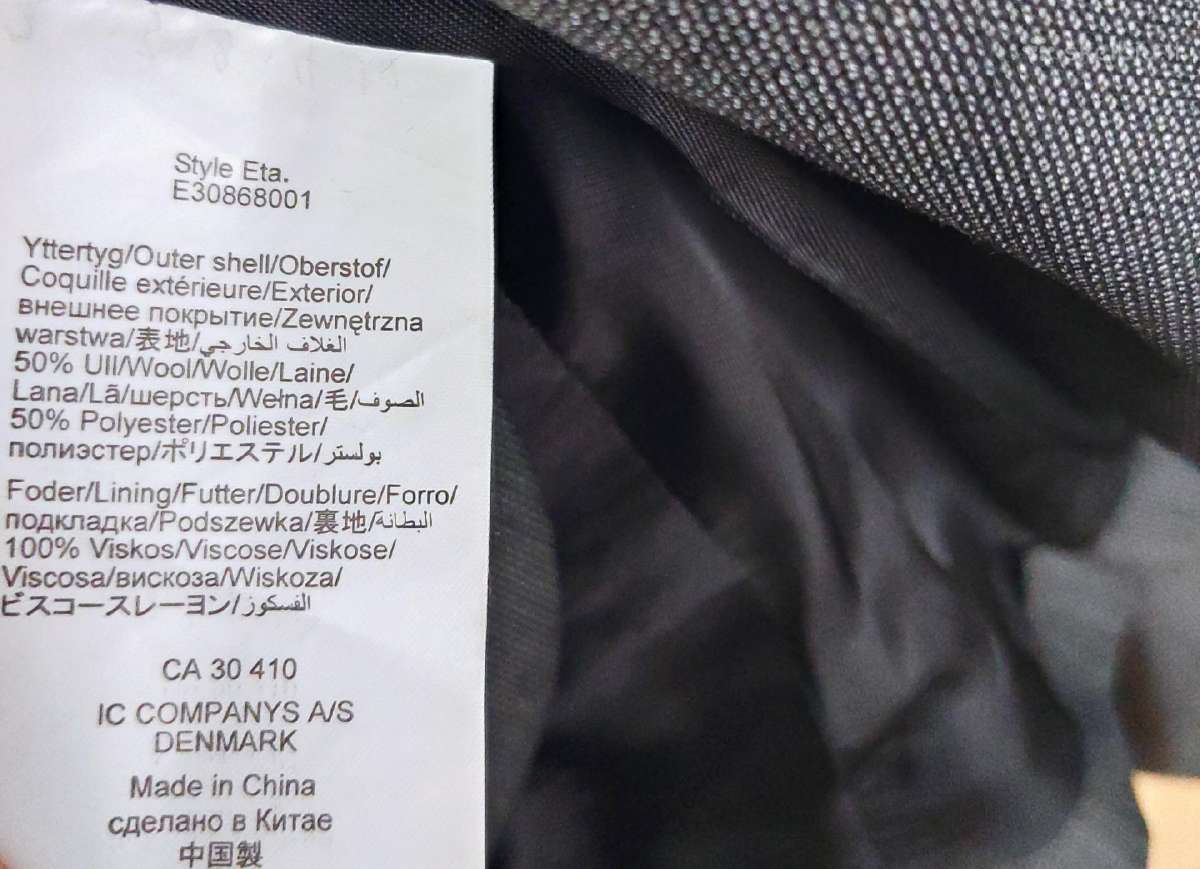 Daniškas kostiumėlis su vilna tamsiai pilkas - nuotraukos Nr. 11