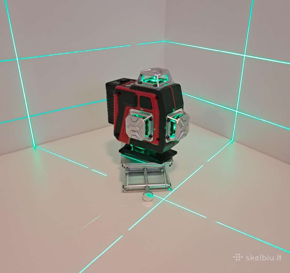 Lazerinis nivelyras lazeris žalias 3D 4d