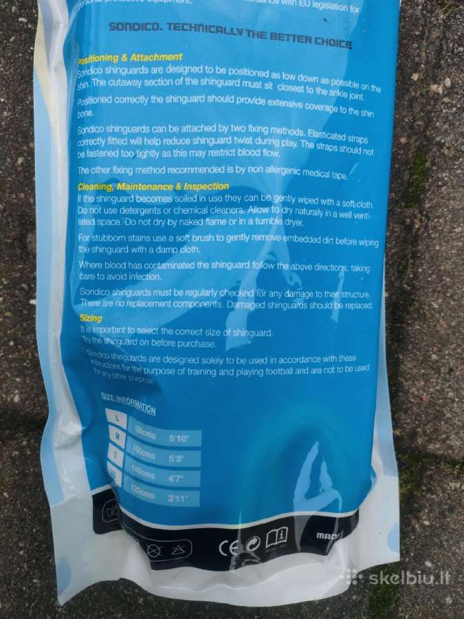 Sondico futbolo ant kojų/ blauzdų dedamos apsaugos - nuotraukos Nr. 5