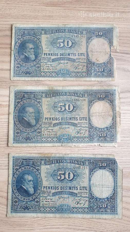 Pigūs 1928 metų smetoniški 50 litų
