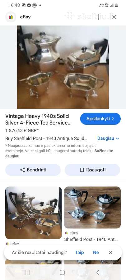 Vintazinis kavos gerimo komplektas - nuotraukos Nr. 13
