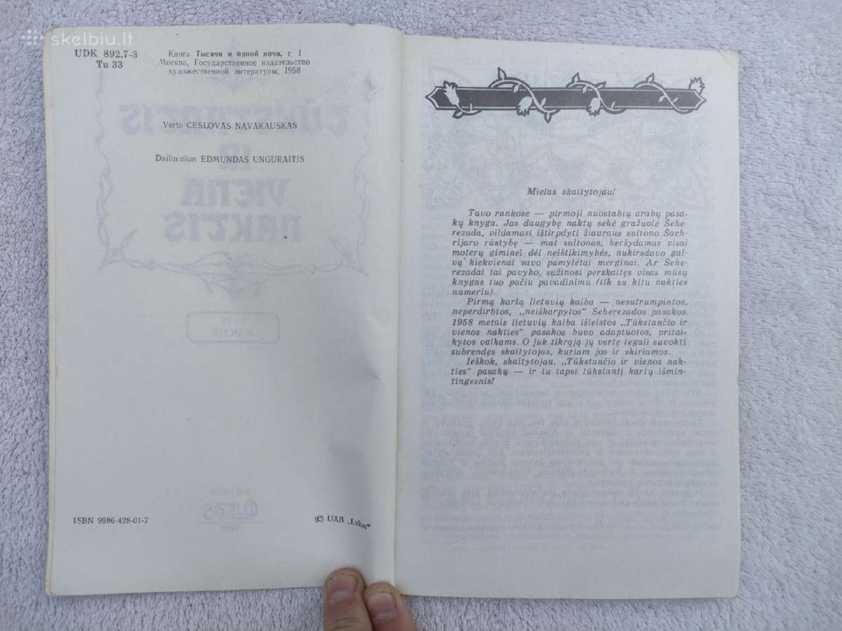 Sena,geros būklės knyga"tūkstantis ir viena naktis - nuotraukos Nr. 4