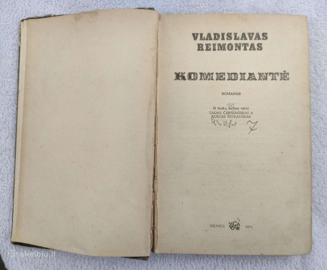 Sena knyga Vladislavas Reimontas "Komediantė" - nuotraukos Nr. 4