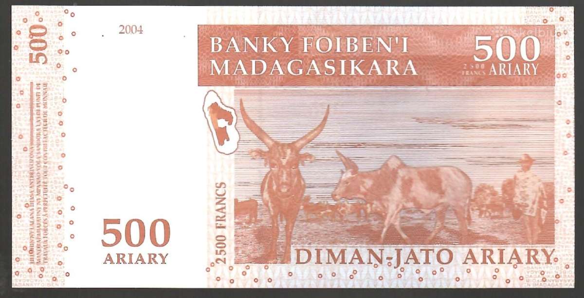 Madagaskaro banknotai - nuotraukos Nr. 2