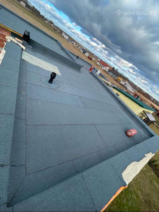 Plokščių stogų dengimas remontas Prilydoma danga - nuotraukos Nr. 7