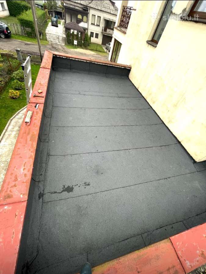 Plokščių stogų dengimas remontas Prilydoma danga - nuotraukos Nr. 20