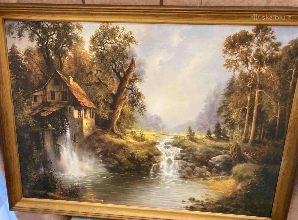 Reprodukcija ''Nuostabus kalnų peizažas" 75x55