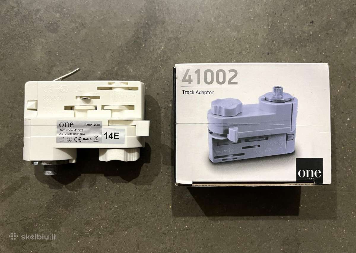 4xšviestuvo adapteriai Track 3ph 41002/w bėgeliams