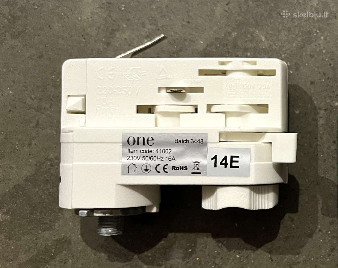 4xšviestuvo adapteriai Track 3ph 41002/w bėgeliams - nuotraukos Nr. 2