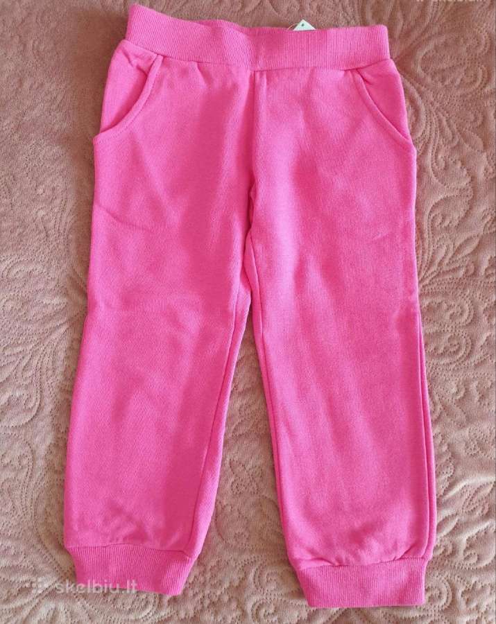 Mergaičių sportinės kelnės 100%cotton