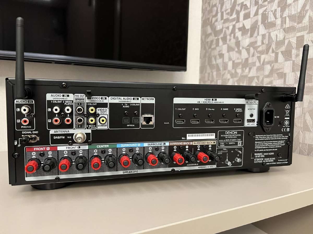 Denon Avr-x1600h Dab - nuotraukos Nr. 3
