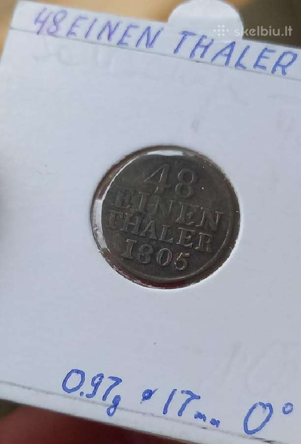 Vokietija- Saksonija 1805 1/48 talerio (sidabras)
