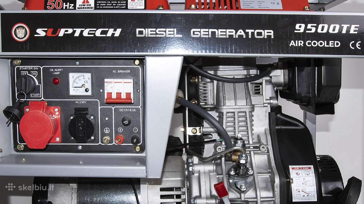 Dyzelinis generatorius Suptech 9500te (trifazis) - nuotraukos Nr. 2