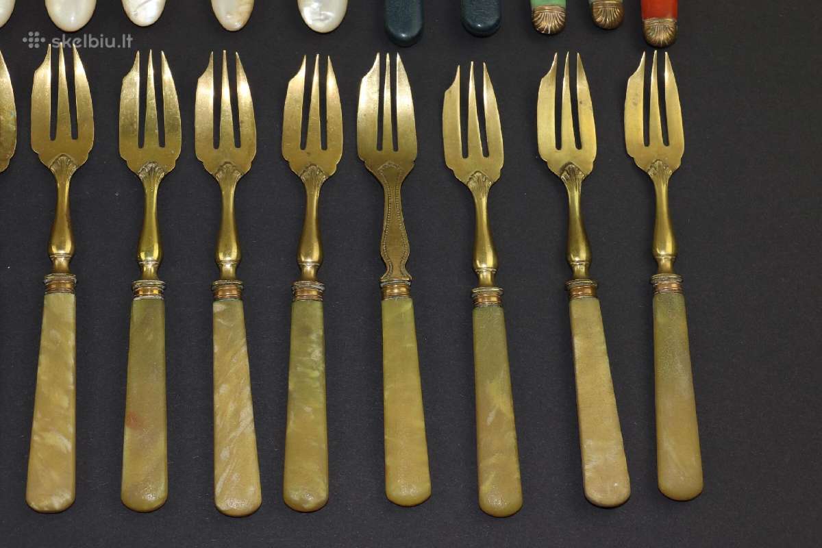 Peiliai ,šakutės ,metalas ,perlamutras kaina 30 eu - nuotraukos Nr. 6