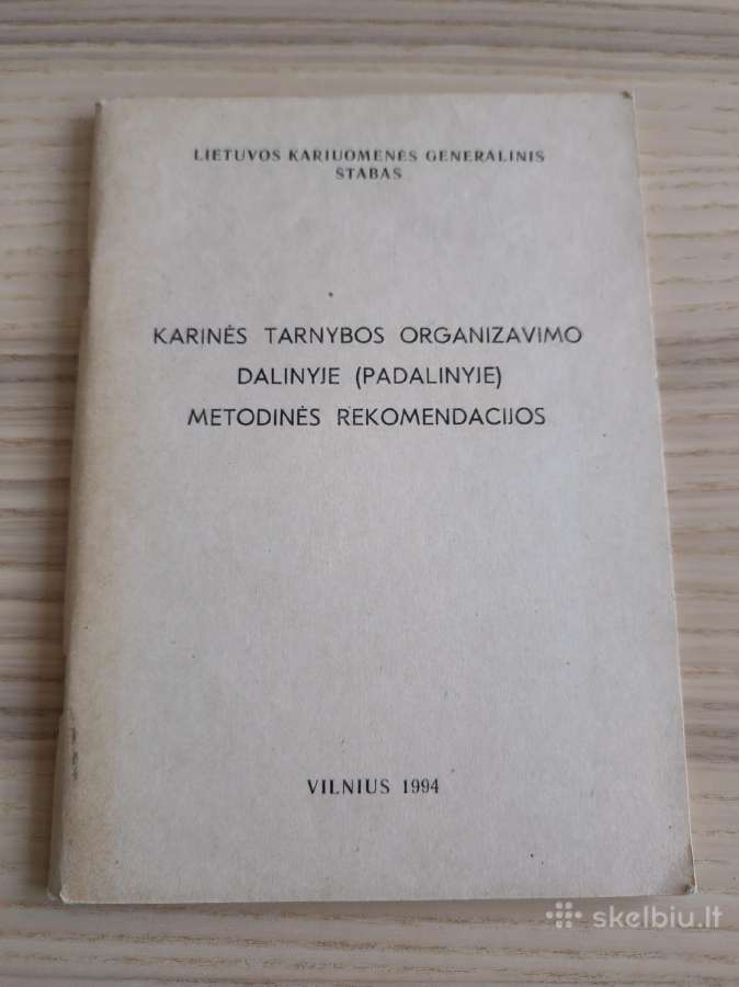Karinės tarnybos organizavimo padalinyje metodika