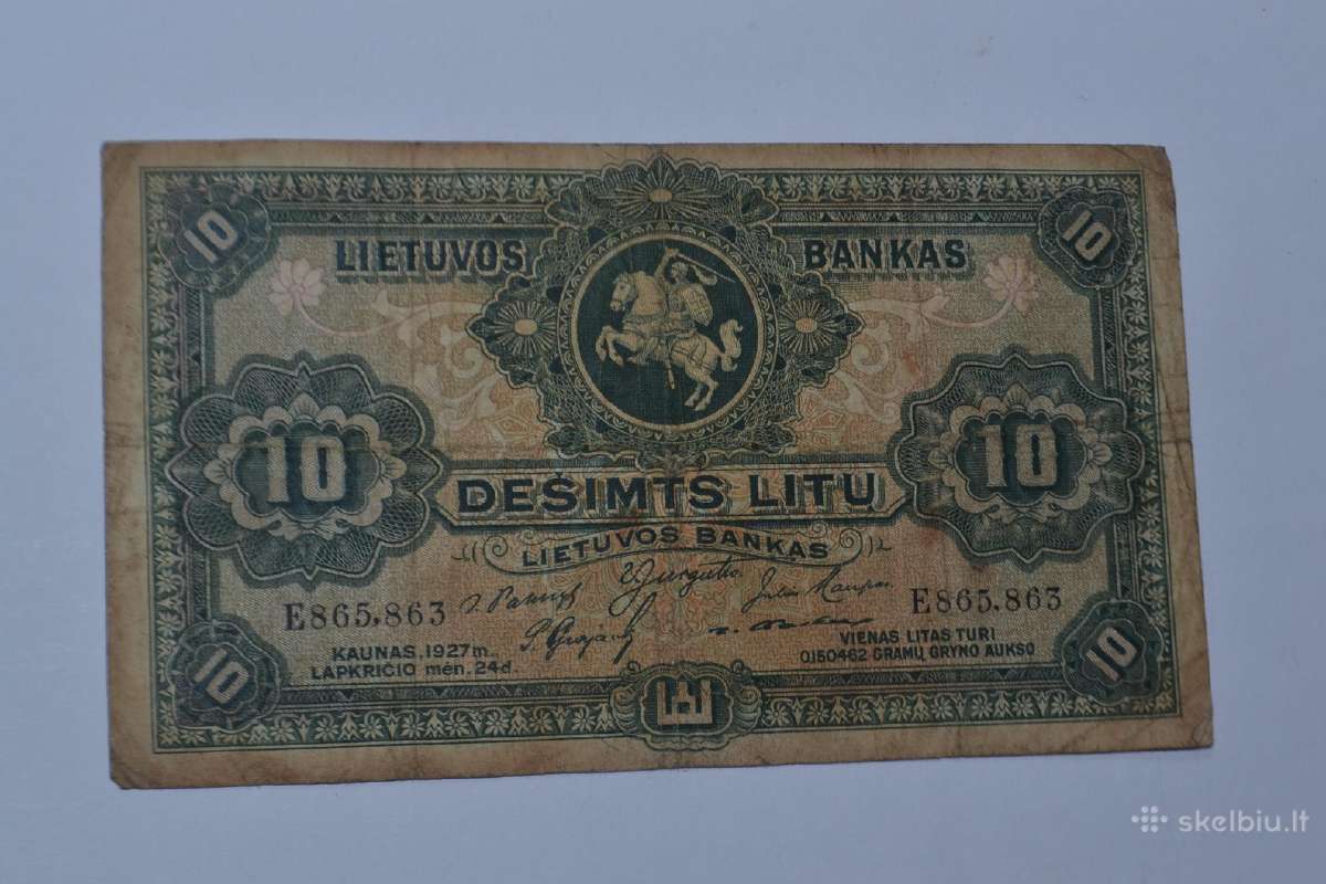 10 Litu 1927 m.
