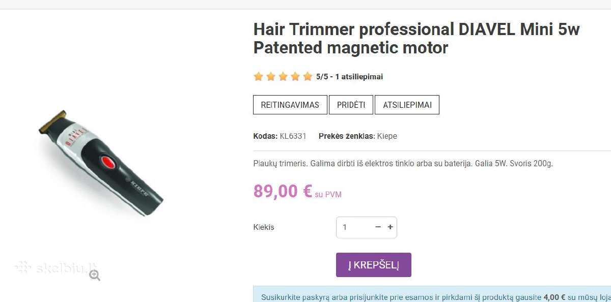 Trimeris Mini Diavel - nuotraukos Nr. 3