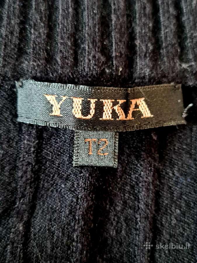 Juoda trikotažinė suknelė - nuotraukos Nr. 6
