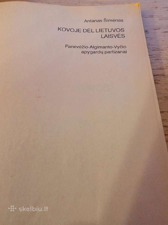 A.šimėno 1998m.knyga "Kovoje dėl Lietuvos laisvės" - nuotraukos Nr. 2
