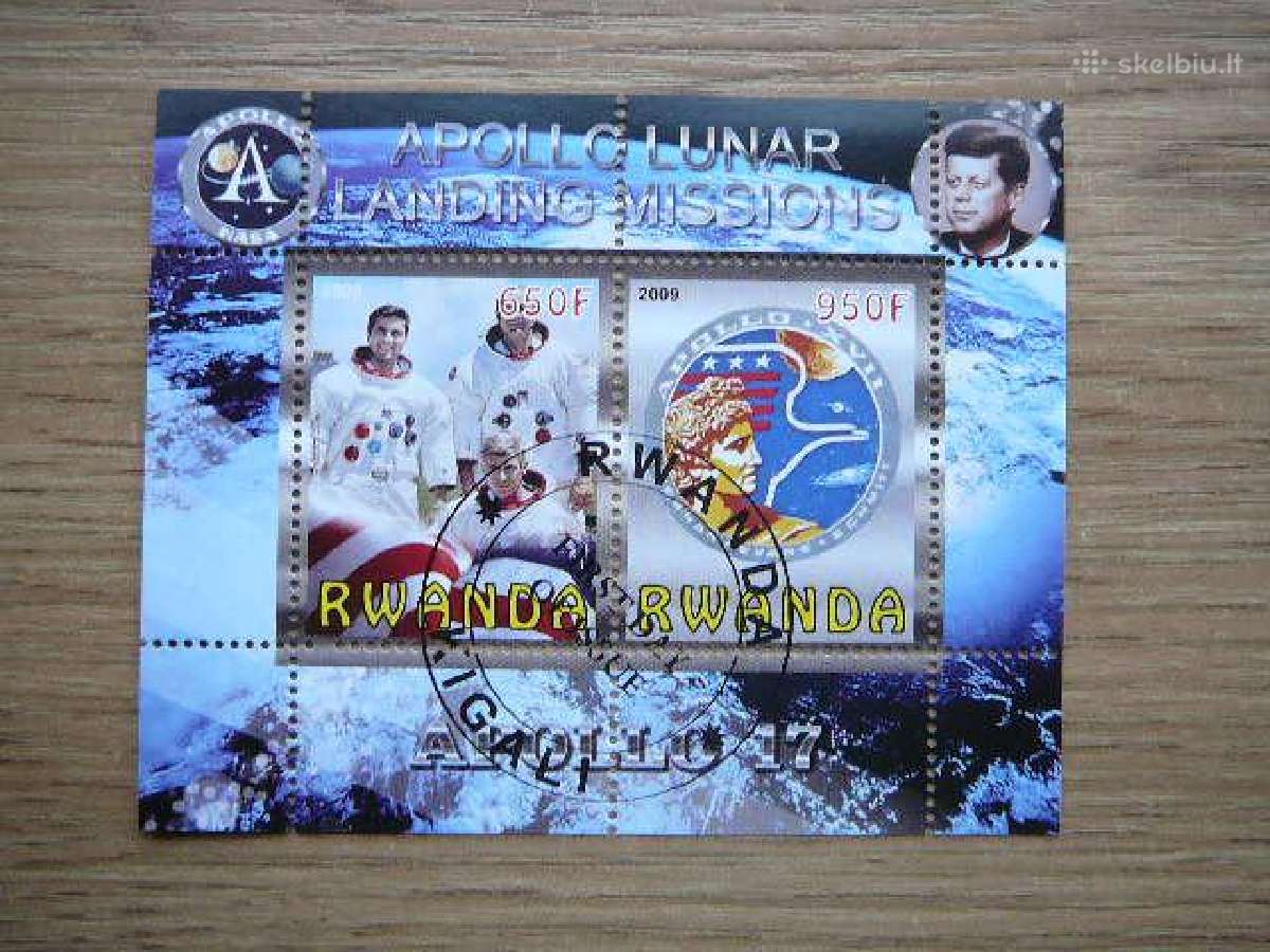 Apollo 17 Kosmosas Ruanda 2009 antsp. s365