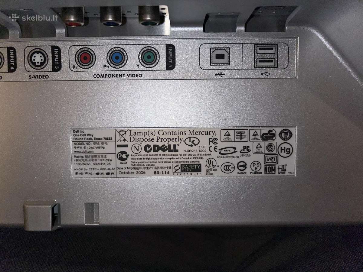 Dell 2407wfpb 24" monitorius - nuotraukos Nr. 2